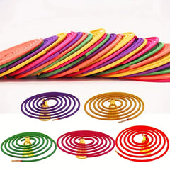 50pcs Mixed Fragrance Incense Sticks, Spiral Shape, Lemon, Rose, Jasmine, Lavender, Orange, 3-4 Hours Burn Time, Mild Fragrance,