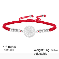 Lucktune Seven Angels Compass Bracelets Stainless Steel Women's Hand Bracelet Religious Amulet Jewelry Party Gifts Wholesale