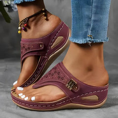 Customizable Solid Color Women's Slippers Summer New Round Head Thick Bottom Hollow Outer Wear Human Character Des