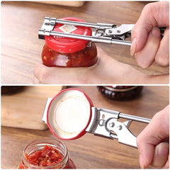 Best Can Opener and Bottle Opener Adjustable Multi-Function Stainless Steel Can Opener Jar Lid Clip Manual Kitchen Accessories