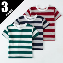 1/2/3 Pcs Children's Solid Color POLO Shirt Boy Handsome Fashion Sports T-shirt Girl Lapel Casual And Comfortable Short Sleeves