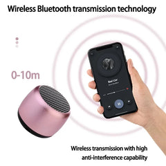 M1 Mini Bluetooth-compatible Small Speaker Portable Intelligent One Drag Two Small Steel Cannon Metal Wireless Sound Subwoofer
