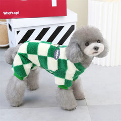 Winter Warm Fleece Pet Dog Jumpsuit for Small Medium Dogs Puppy Cat Pajamas Coat Chihuahua Clothes Pets Costume Yorkie Outfits
