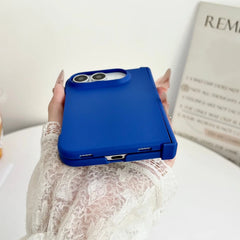 Solid Color Skin-Feel Matte Hinge Central Axis Protect Fold Phone Case For iPhone 18 Fold Ultra 18Ultra Shockproof Hard PC Cover