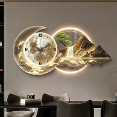 Modern LED Wall Clock – Luxury Home Decor Wall Decor