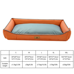 Winter Dog Beds,Waterproof Large Dog Bed with Sides, Non-Slip Bottom and Egg-Crate Foam Big Pet Couch Bed Washable Pet Shop