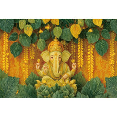 Indian Garlands Diwali Backgrounds Marigold Flowers Curtain Puja Ganpati Pooja Traditional Birthday Wedding Party Decor Backdrop