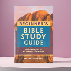 Bible Study Guide For Beginners With Mountain Cover Design Notebook Style Scripture Journal For Devotion Reading Plan And Notes