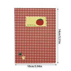 Lovely Tomato Notebook Thick Notepads with 78-96 Page Unlined Journal for Writing Drawing Sketching Journaling Mind Map