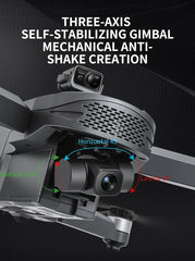 L109 PRO MAX GPS Drone 4K Professional 3-Axis PTZ HD Dual Camera WIFI FPV 360° Laser Obstacle Avoidance Brushless Motor RC 3000M