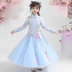 Kids Clothes Children's Clothing Chinese Traditional Dress Cosplay Costumes Girls Hanfu Ethnic Style Princess Party Dresses