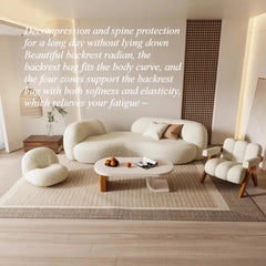 Nordic Luxury Living Room Sofa Berber Fleece Adults Elegant Corner Living Room Sofa Relaxing Soft Wohnzimmer Corner Sofa
Living Room Furniture