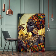 African Black Graffiti Woman 5D DIY Diamond Painting Kit Jewelry beauty Embroidery headscarf girl Full Diamond Mosaic Decoration