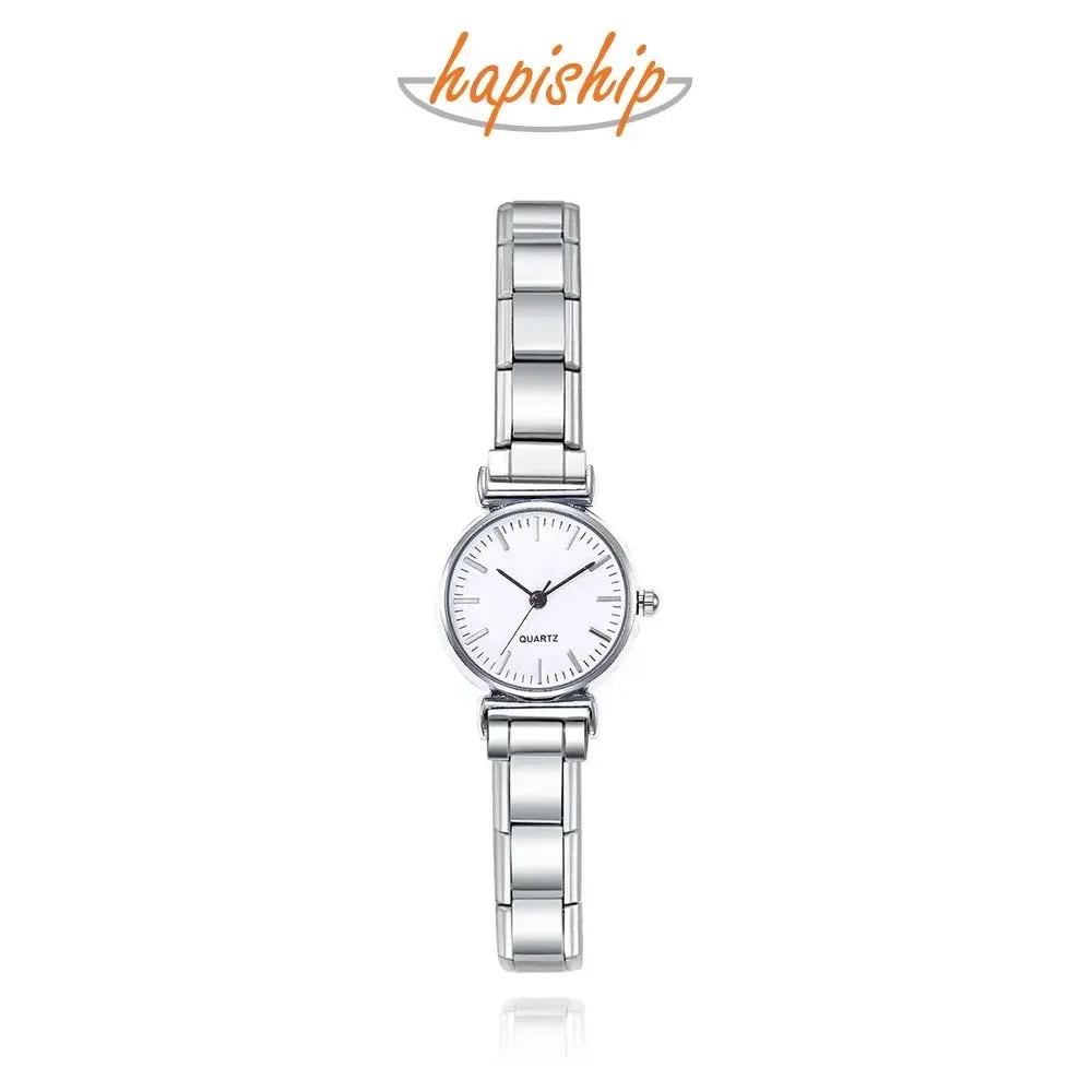 Hapiship Stainless Steel Watch Bracelet Bangle – Gift for Women