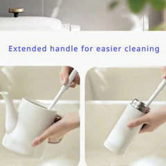 Foldable 360 degree comprehensive cleaning silicone brush with long handle design, reusable for bottles and cups Kitchen Tools, Kitchen Cleaning