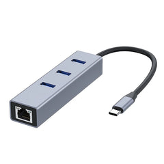 USB 3.0 HUB 1000Mbps 3 Ports USB 3.0 Type C HUB USB to Rj45 Gigabit Ethernet Adapter RTL8153 for MacBook Laptop Computer