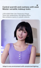 Portable LED Selfie Fill Light Photography Adjustable Brightness Mobile Led Light Clip For Phone Laptop Tablet Meeting Make Up