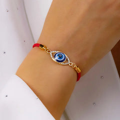Turkish Evil Eye Bracelets For Women Men Handmade Braided Black Red Rope Lucky Bracelet Fashion Couple Friendship Jewelry Gifts