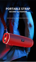 200W Peak Power Portable Bluetooth Speaker IPX7 Waterproof Outdoor HIFI Pillar Subwoofer Stereo Soundbox FM Radio TF Boom Box