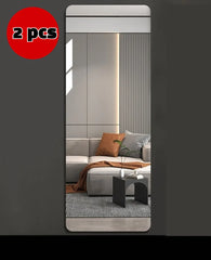 Self Adhesive Full Body Mirror Sticker Acrylic Wall Mounted Dressing Mirror for Bedroom Home Closet Door Easy DIY Installation