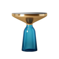 Artistic Glass Coffee Table, Creative Design End Tables for Living Room , Stylish Accent Tea Table with Various Sizes & Colors Living Room Furniture