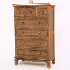 Solid Wood Chest of Drawers Storage Cabinet