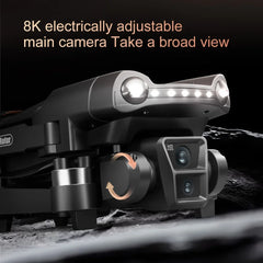 Lenovo V198MAX GPS Drone 8K Professional Camera Aerial FPV Brush Laser Obstacle with Large Screen Remote Control Folding Dron