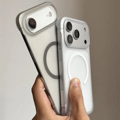 Ultra Thin Matte Frameless Magnetic Case For iPhone 17 Air 16 15 14 Plus 13 12 11 Pro Max For Magsafe Wireless Charge Clear Capa