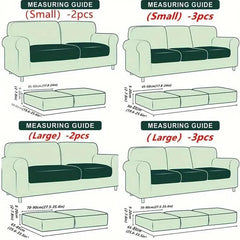 2/3pcs Couch Covers Stretch Cushion Covers Sofa Seat Cushion Slipcover Cushion Protector For Bedroom Office Living Room Home Dec
