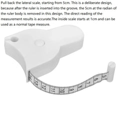 Automatic Telescopic Tape Measure Body Measuring Tape Sewing Ruler Tools Centimeter Tapes For Body Meter Measure White Tools