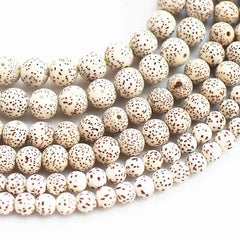 10PCS Natural Original White Star Moon Lotus Bodhi Seeds Round 9mm 10mm 12mm TSB0537
