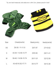 Pet Cat Dog Halloween Dog Clothes for Small Dogs Funny Dinosaur Cosplay Costume Winter Warm Cat Coat Fleece Hoodies Sweater