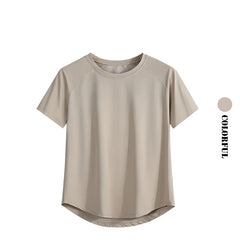 DRUR Yoga Tops Sportswear Woman Gym Shirts Breathable Quick Dry Short Sleeve Workout T Shirt Jogger Running T Shirt Yogawear New