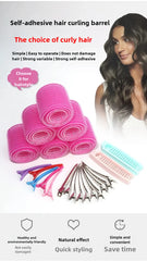 19-35pcs/Set Hair Roller Sets 18pcs Plastic Self Grip Heatless Hair Curlers 3 Sizes Hair Rollers Clips DIY Hairdressing Tools