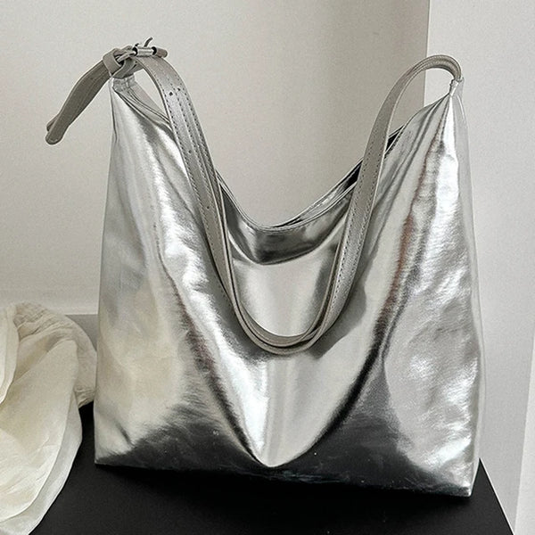 Luxury PU Leather Top Handle Tote Bag for Women