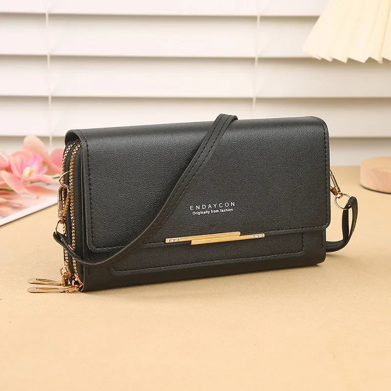 Women’s Mid-Size Convertible Wallet Bag – Shoulder Clutch with Coin Purse, Multi-Functional