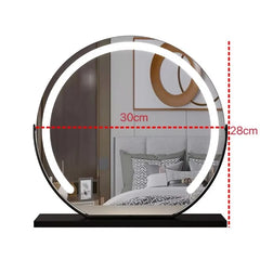 Vanity Makeup Mirror with Lights Detachable 15x Magnification 3 Color Lighting Modes Touch Screen Control 360°Rotation