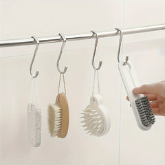 Stainless steel bedside cabinet door hook dormitory double hook bathroom kitchen hanger