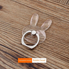 Universal Stent Mobile Phone Holder Stand Finger Ring Magnetic For Cute Cell Smart Phone Transparent Holder for iPhone Samsung