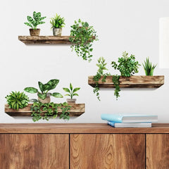Creative Wall Stickers Potted Decals Self-adhesive Removable Wall Mural DIY Wall Art Home Decor Accessories