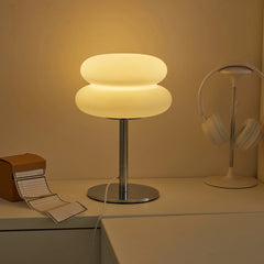 Creamy Bedside Table Lamp USB Tri-Color Dimmable Bedroom Furniture Home Decor