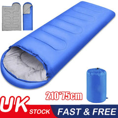 4 Season Rectangular Sleeping Bag – Camping for Kids & Adults (UK)