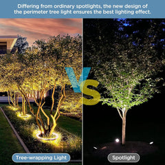 5Pcs LED Tree Hugging Lamp 85-265V Outdoor Christmas Tree Holding Lighting Lamp Waterproof IP65 Garden Park Courtyard Decor Lamp
