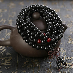 6/8mm Natural Sandalwood Buddhist Buddha Meditation Beads Bracelet For Women Men