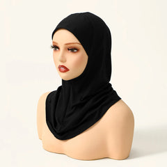 Milk Silk Modal Instant Muslim Hijab Inner Cap With zipper Underscarf Hijab Women Islam Turban Headband Ramadan Headscarf Cap