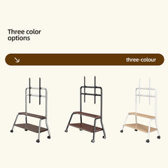 BEISHI NEW Mobile TV Stand for Most 32-75 Inches TVs Portable Floor TV Stand with Locking Wheels ocking Wheels up to 110 Lbs Living Room Furniture