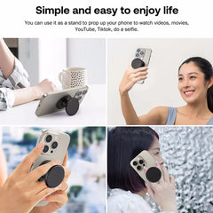 Magnetic Expanding Stand Grip Socket Finger Ring Holder for MagSafe for iPhone 15 14 Samsung Phone Stand Mount Phone Accessories