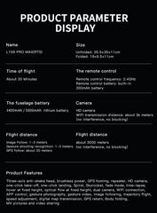 L109 PRO MAX GPS Drone 4K Professional 3-Axis PTZ HD Dual Camera WIFI FPV 360° Laser Obstacle Avoidance Brushless Motor RC 3000M