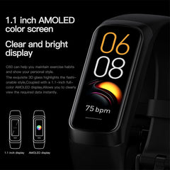 AMOLED Smartwatch Body Temperature Monitor Fitness Clock Sports 3ATM Waterproof Men Smart Watch Band for Women IOS Android 2026