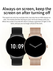 2026New 7.9mm Ultra-Slim SmartWatch Women Health Monitoring Always-On Display 100 +Sports Modes Bluetooth Call Smart Watch Women